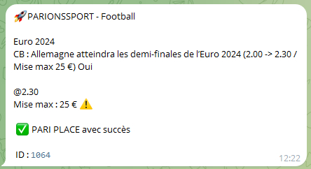 Un pronostic placé